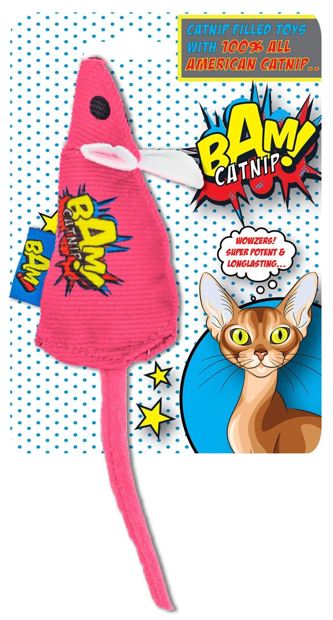 Bam Catnip Pink Mouse