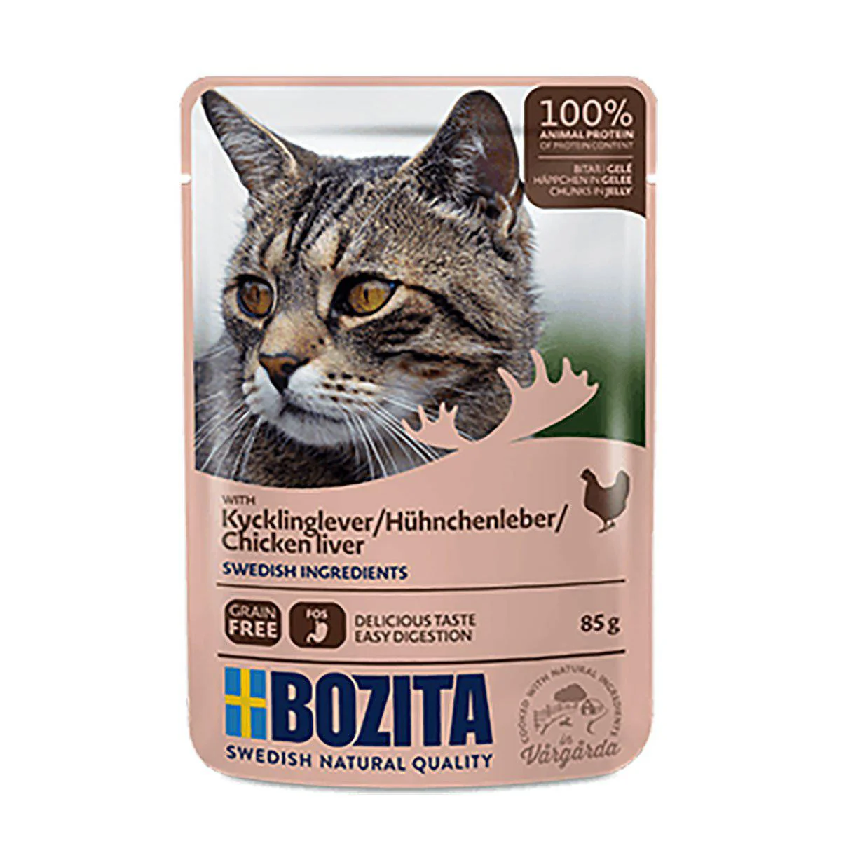 Bozita Feline Kycklinglever i gelé Pouch
