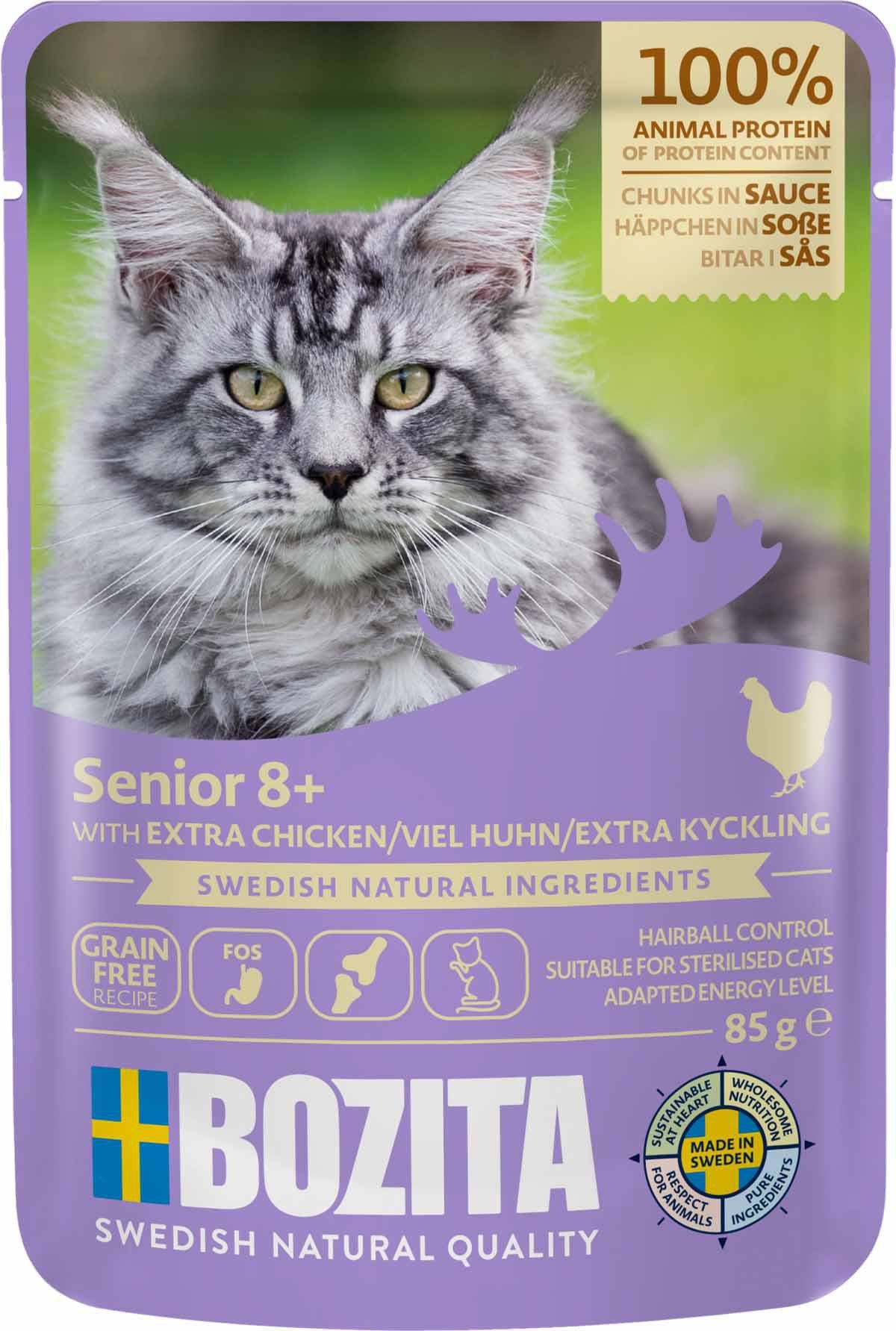 Bozita Feline Senior 8+ Extra Kyckling i sås