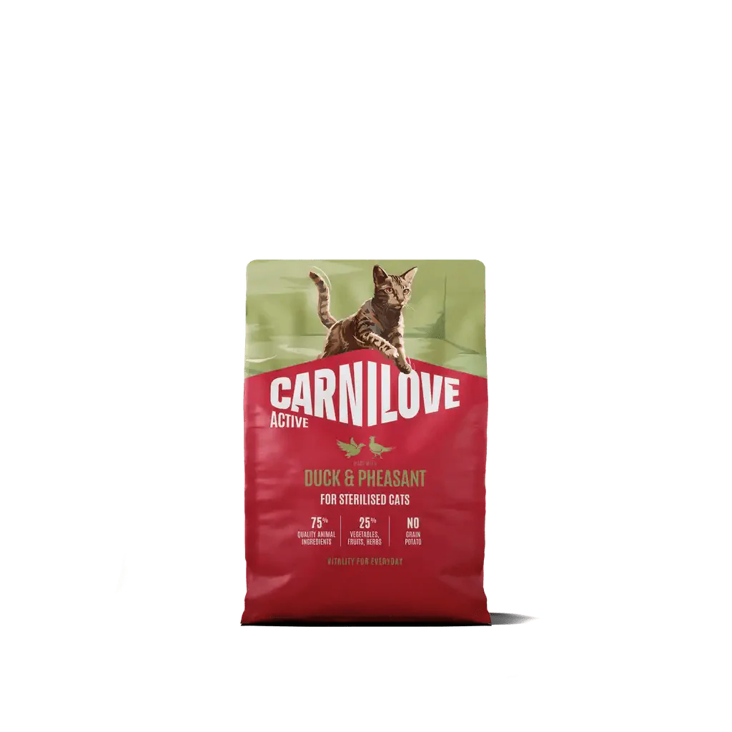 Carnilove Active Cat Dry Duck & Pheasant for Sterilised Adult All Breeds