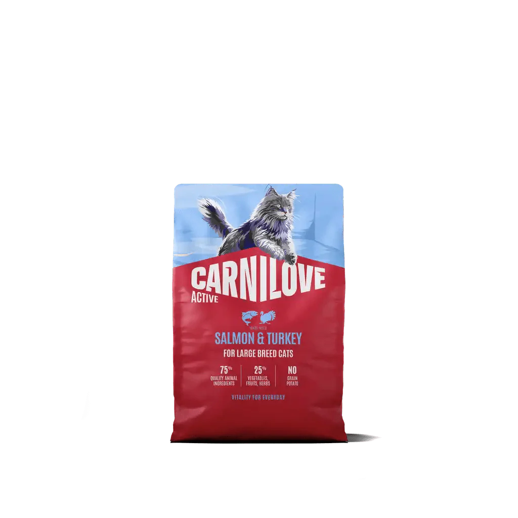 Carnilove Active Cat Dry Salmon & Turkey for Adult Large Breeds