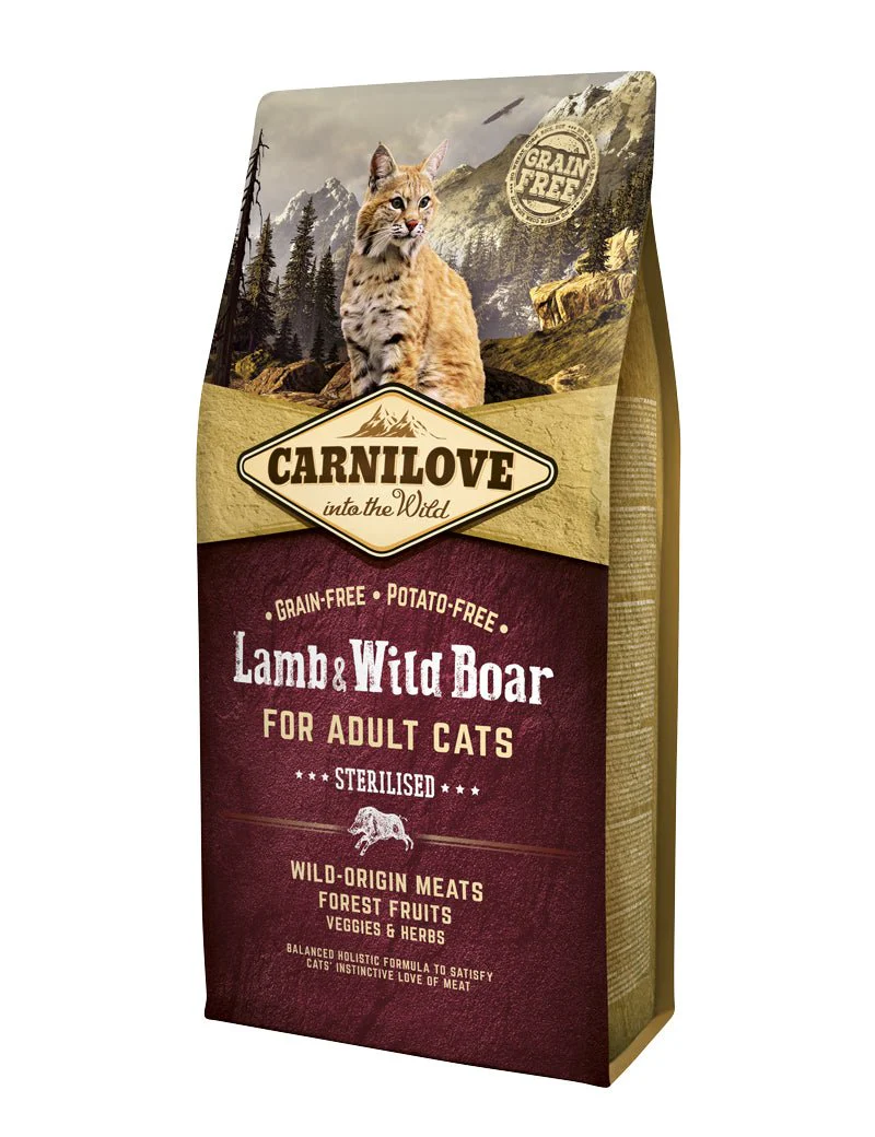 Carnilove Cat Lamb Wild Boar Adult Sterilised - Image 3