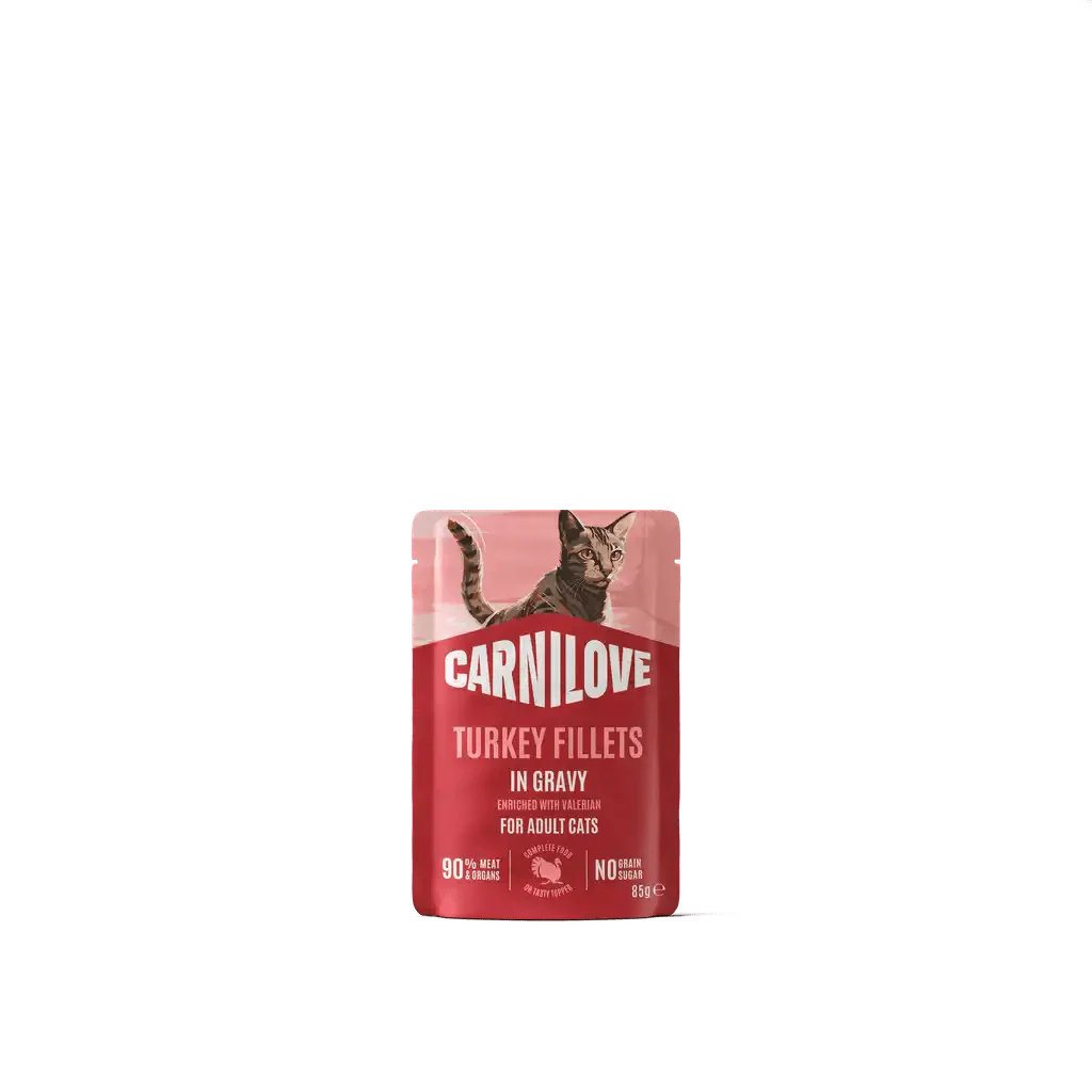 Carnilove Cat Pouch Gravy rich in Turkey enriched with Valerian - Image 2