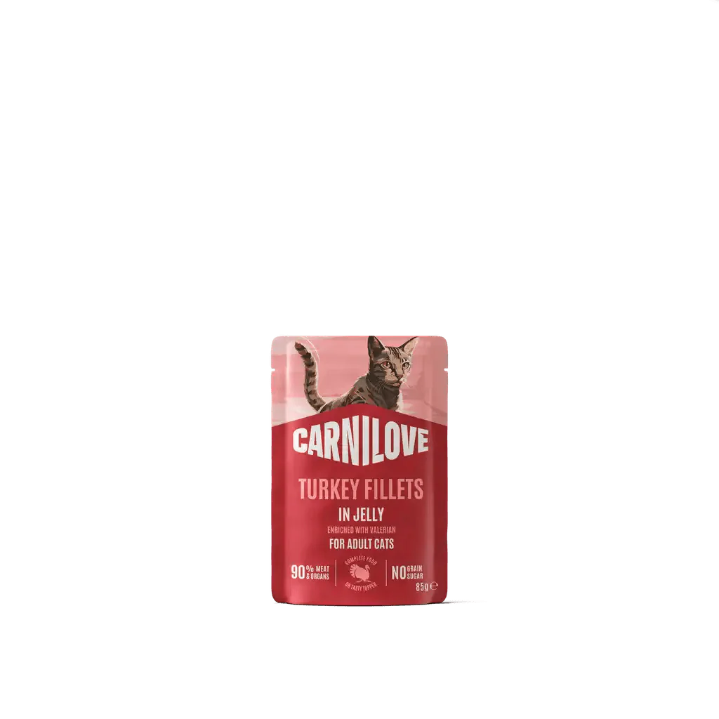 Carnilove Cat Pouch Jelly rich in Turkey enriched with Valerian
