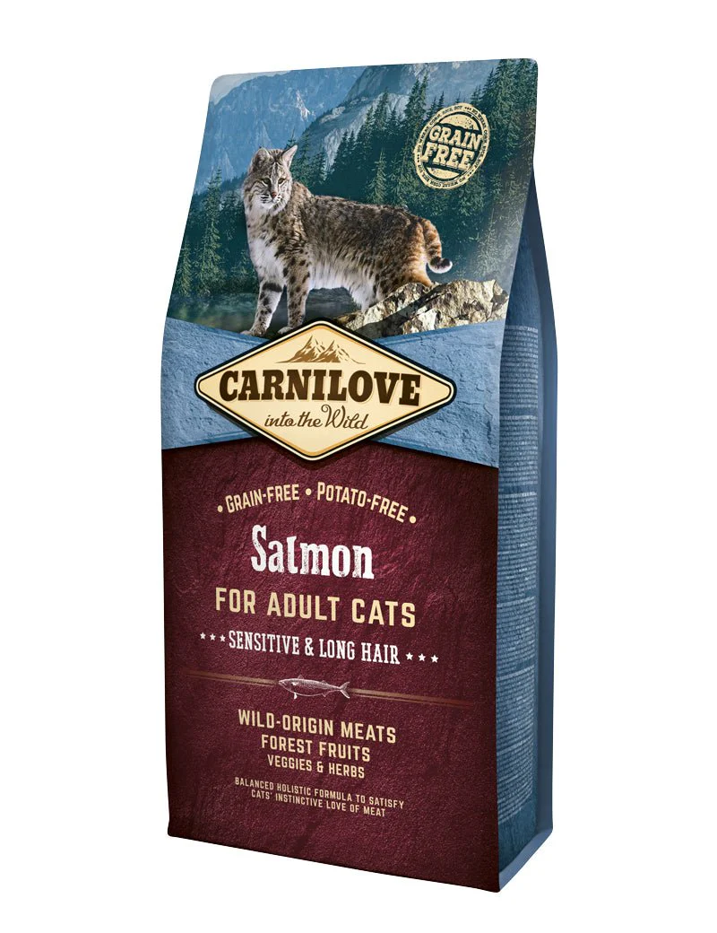 Carnilove Cat Salmon Adult Sensitive Long Hair - Image 3