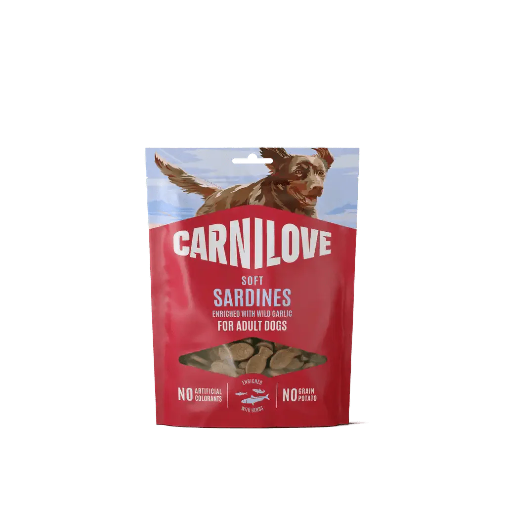 Carnilove Dog Soft snack Sardines enriched with Wild garlic