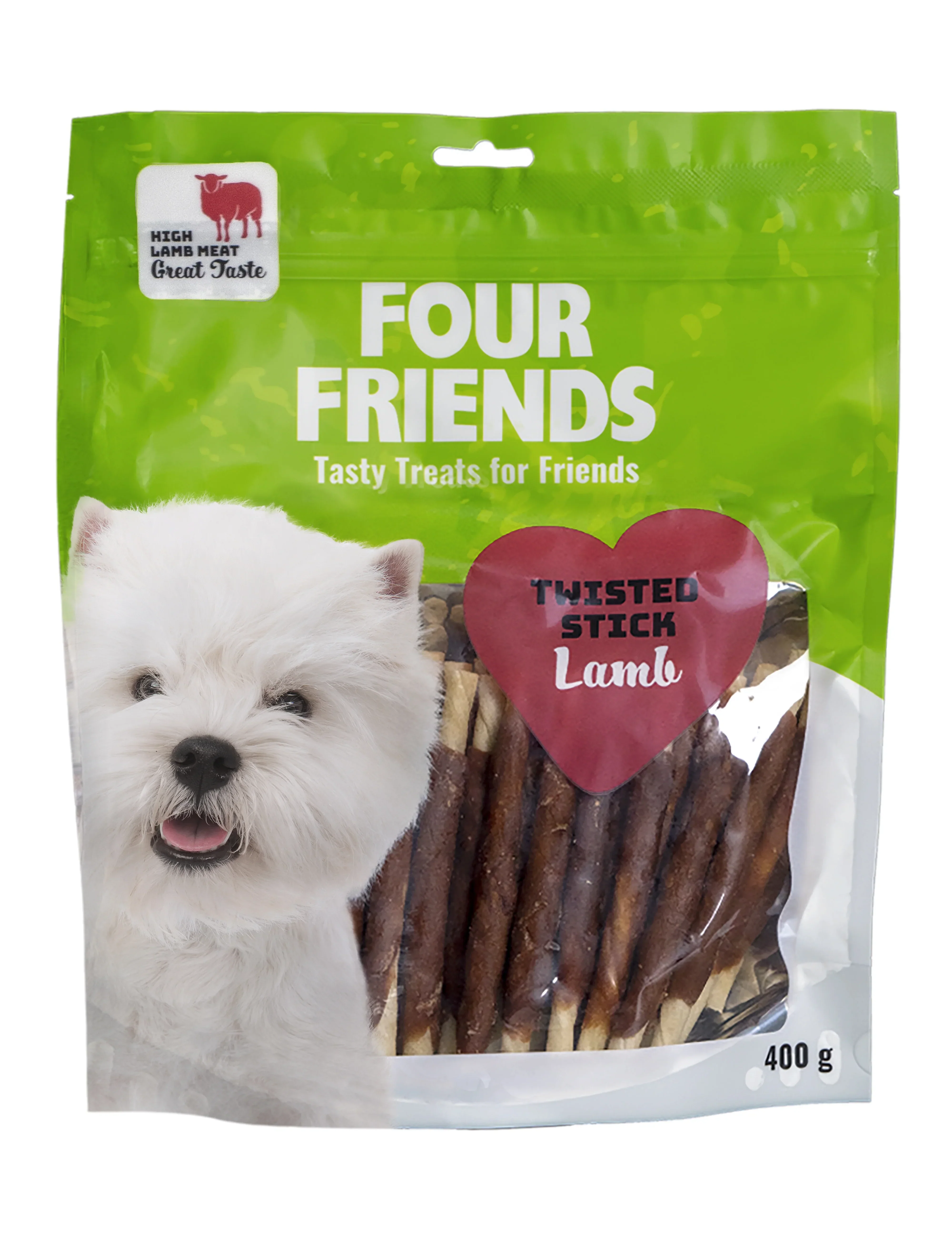 Twisted Sticks Lamb 12,5 cm 40-pack