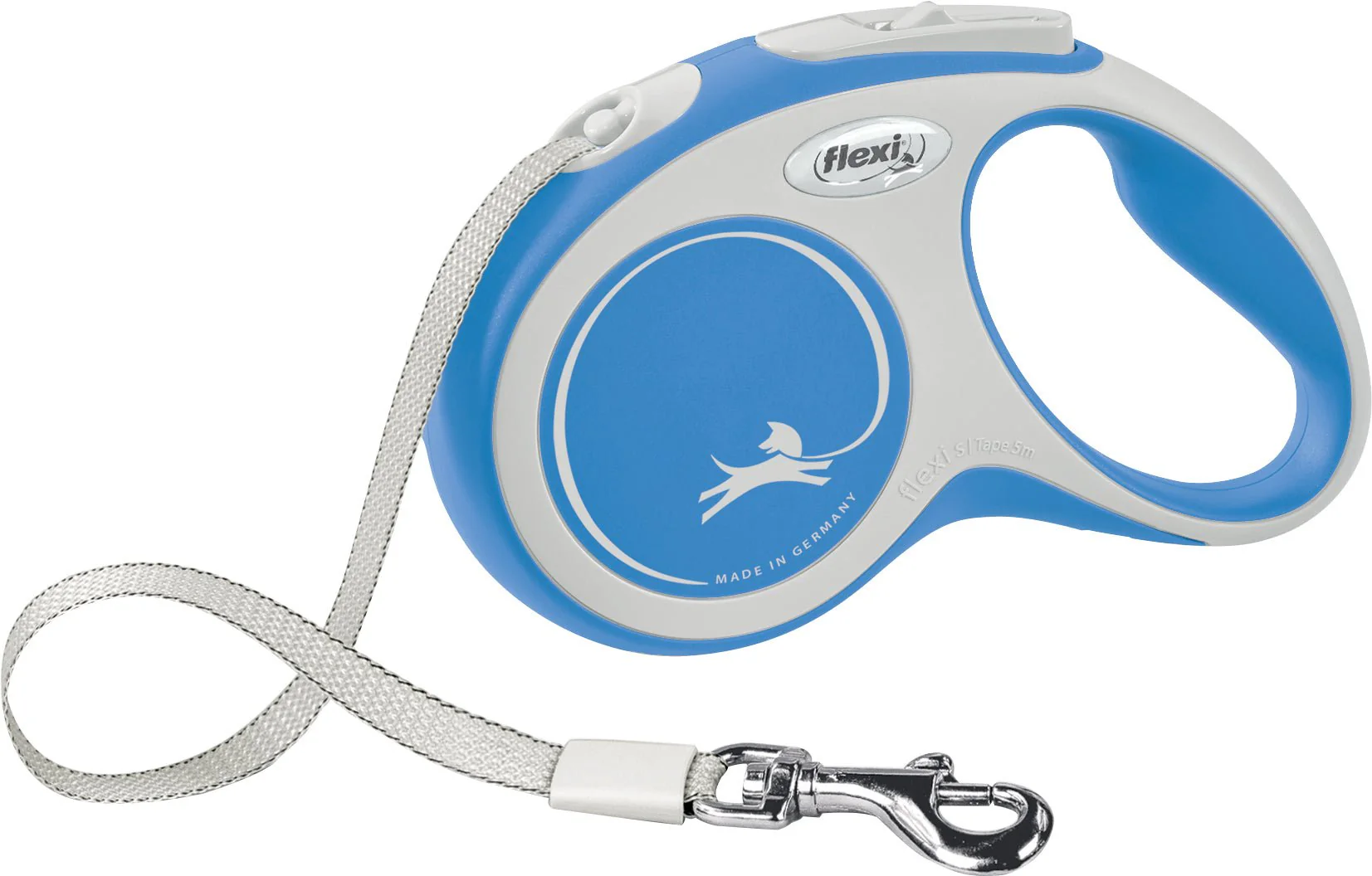 Flexi New Comfort Rullkoppel med Band Blått