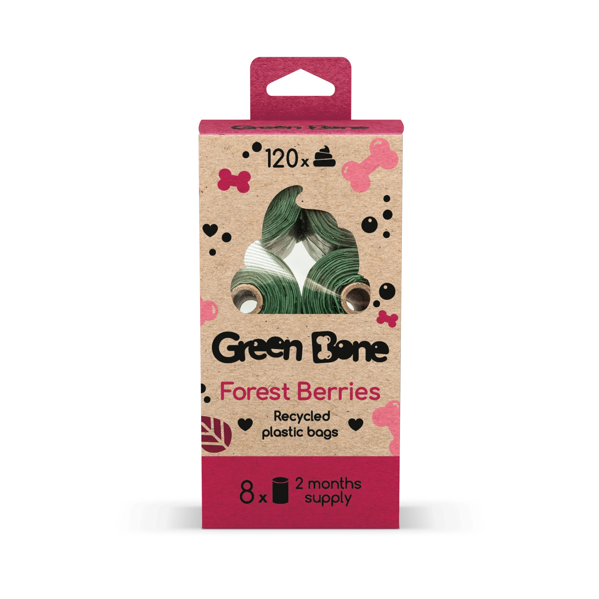 Green Bone Hundbajspåsar 8 rullar