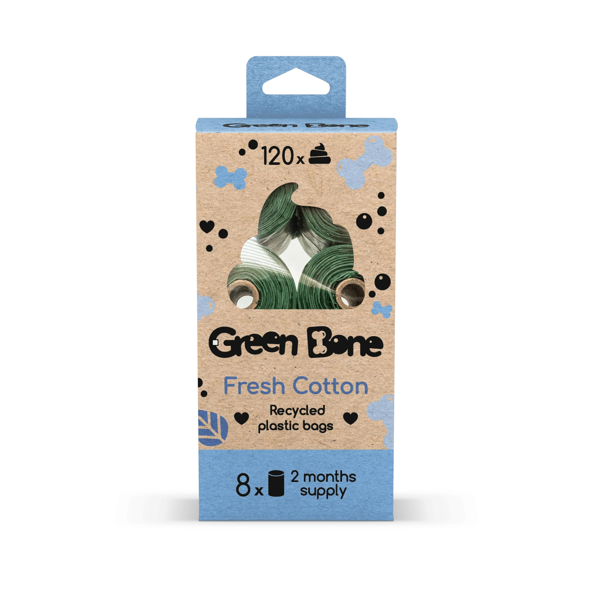 Green Bone Hundbajspåsar 8 rullar - Image 2