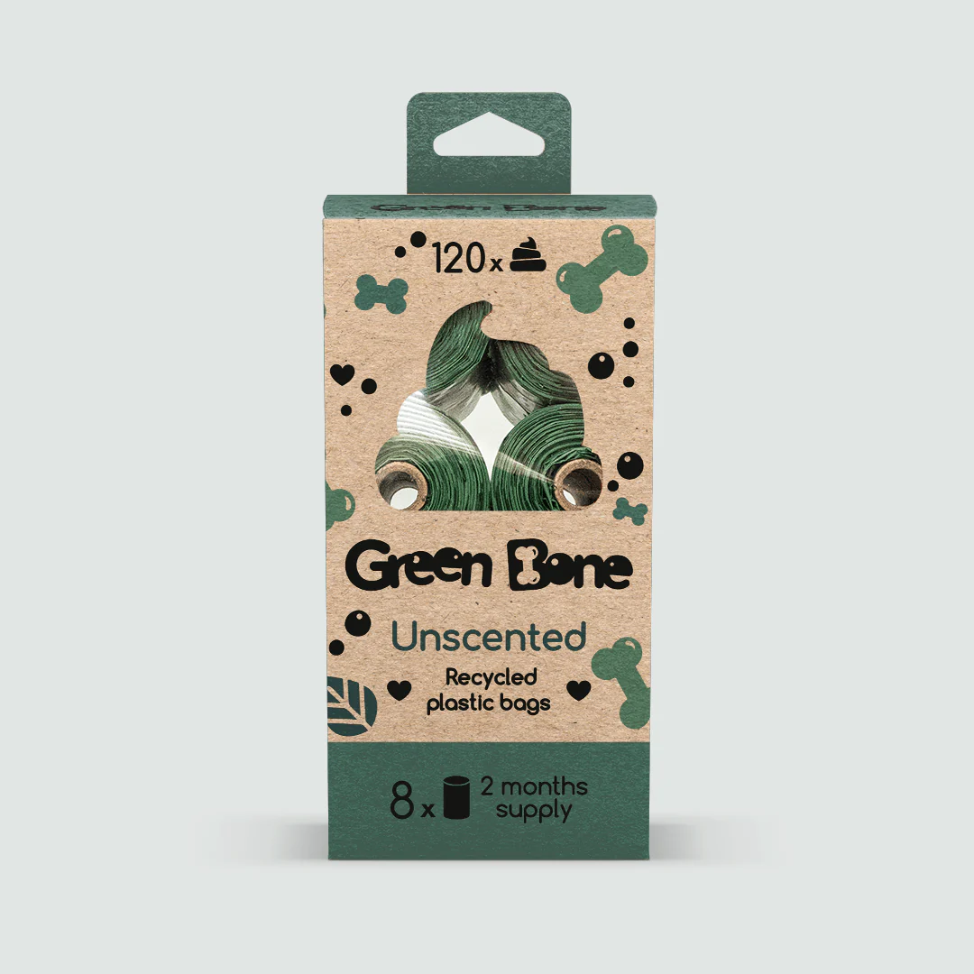 Green Bone Hundbajspåsar 8 rullar - Image 3