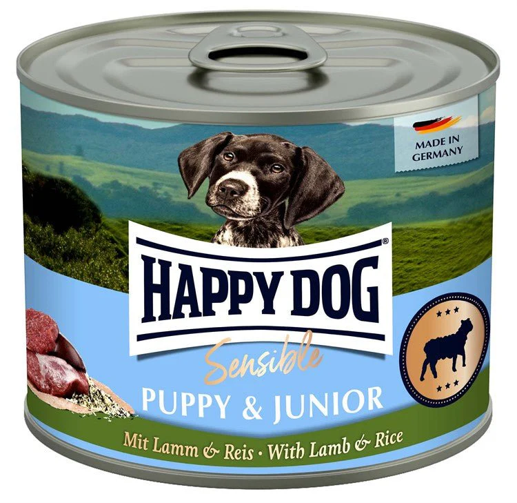 Happy Dog Can Sensible Puppy & Junior Lamb & Rice