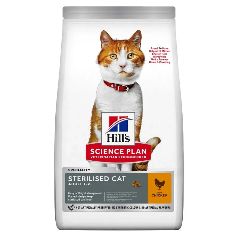 HILL'S SCIENCE PLAN Adult Sterilised Cat torrfoder med kyckling för katt - Image 3