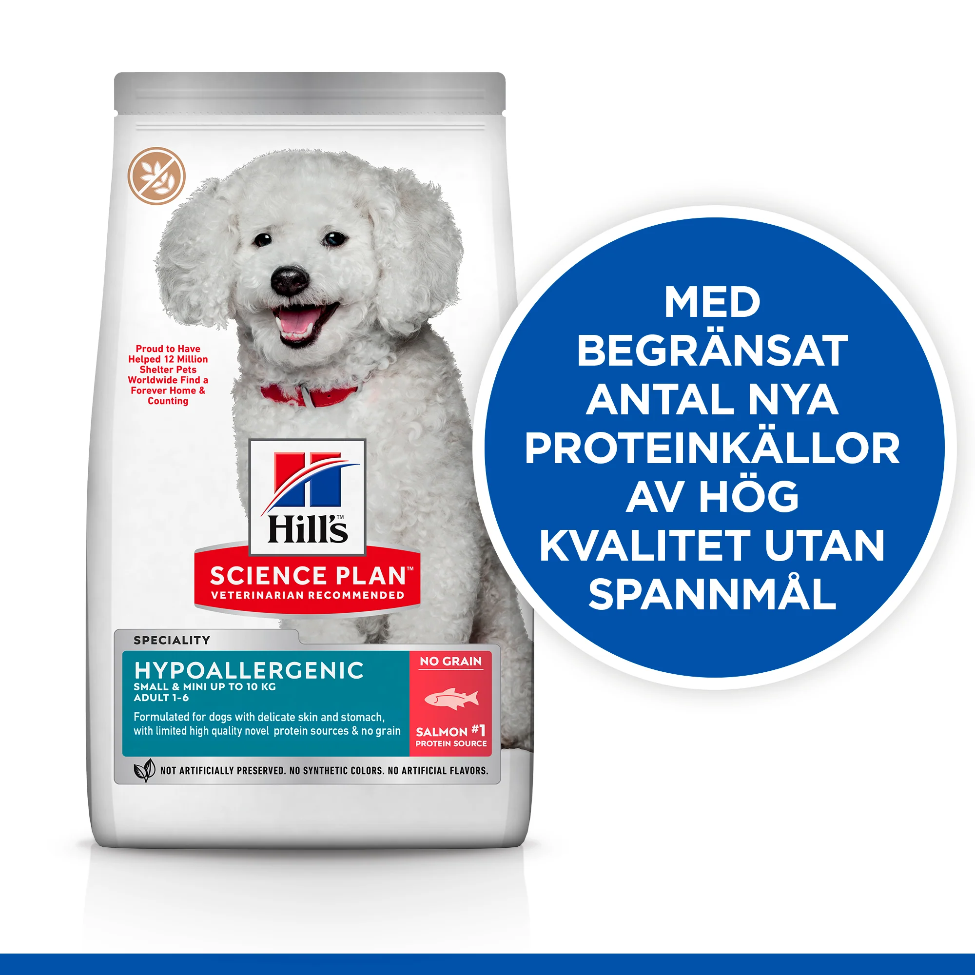 Hill's Science Plan Hypoallergenic Adult Small & Mini hundfoder med lax - Image 3