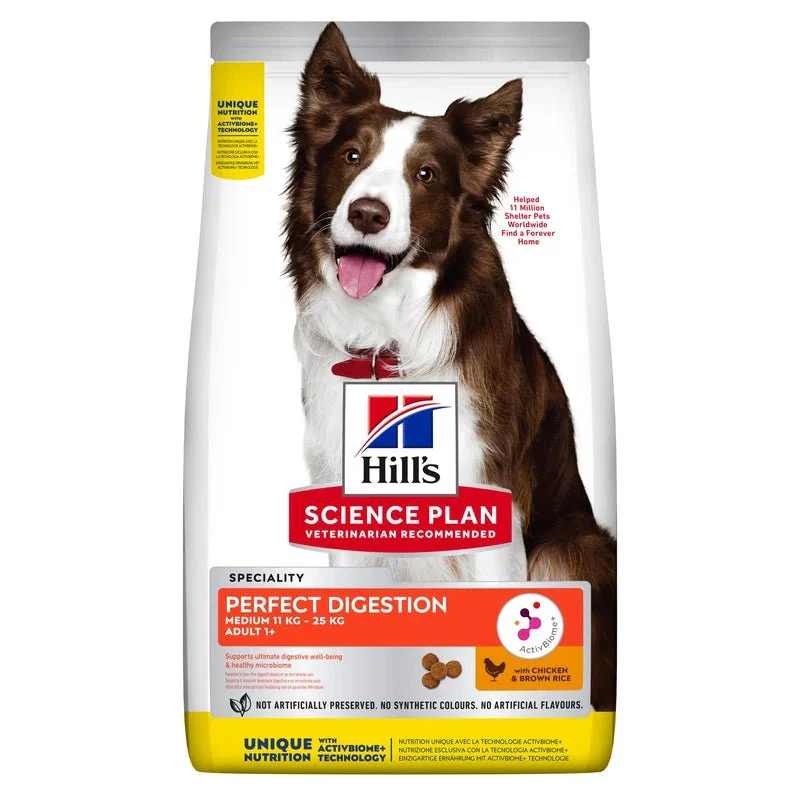 HILL'S SCIENCE PLAN Perfect Digestion Medium Adult 1+ torrfoder med kyckling & råris - Image 2