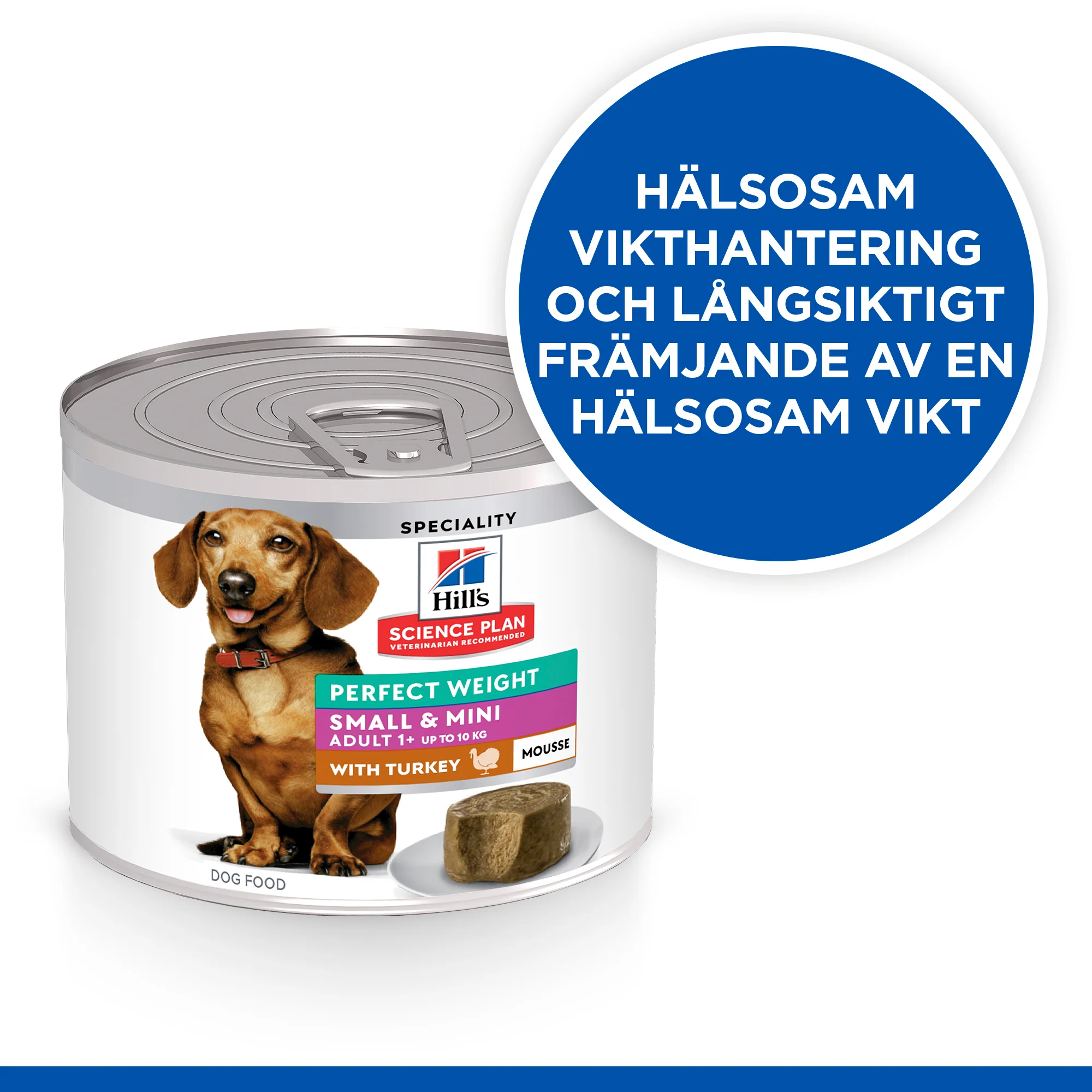 Hill's Science Plan Perfect Weight Adult Small & Mini mousse med kalkon - Image 4