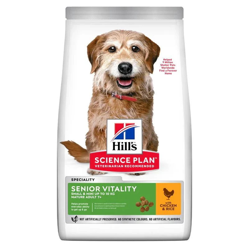 HILL'S SCIENCE PLAN Senior Vitality Small & Mini Mature Adult 7+ torrfoder med kyckling & ris för hund - Image 2