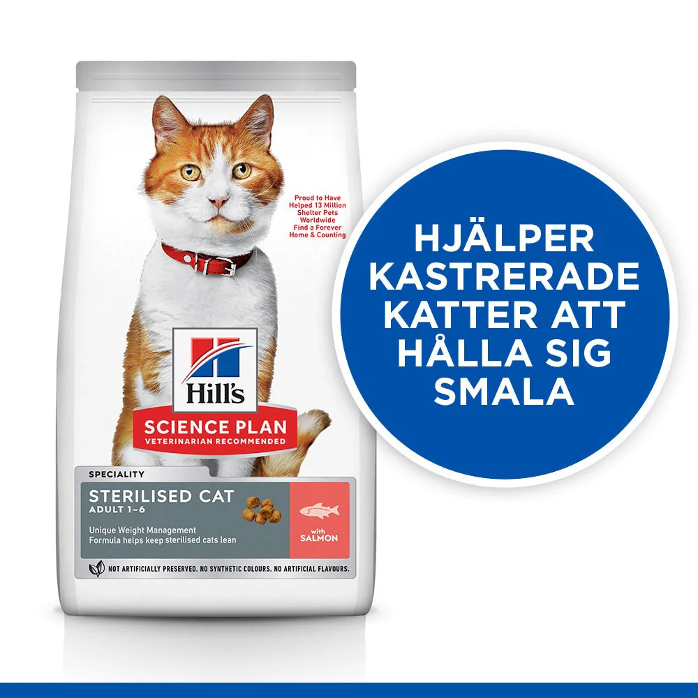 Hill's Science Plan Sterilised Cat torrfoder med lax för fullvuxna katter - Image 4