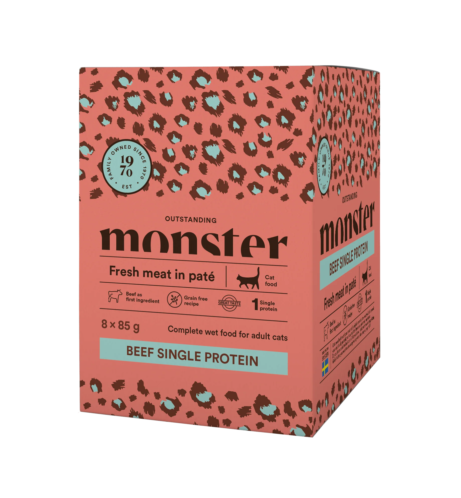 Monster Cat Pouches Adult Beef