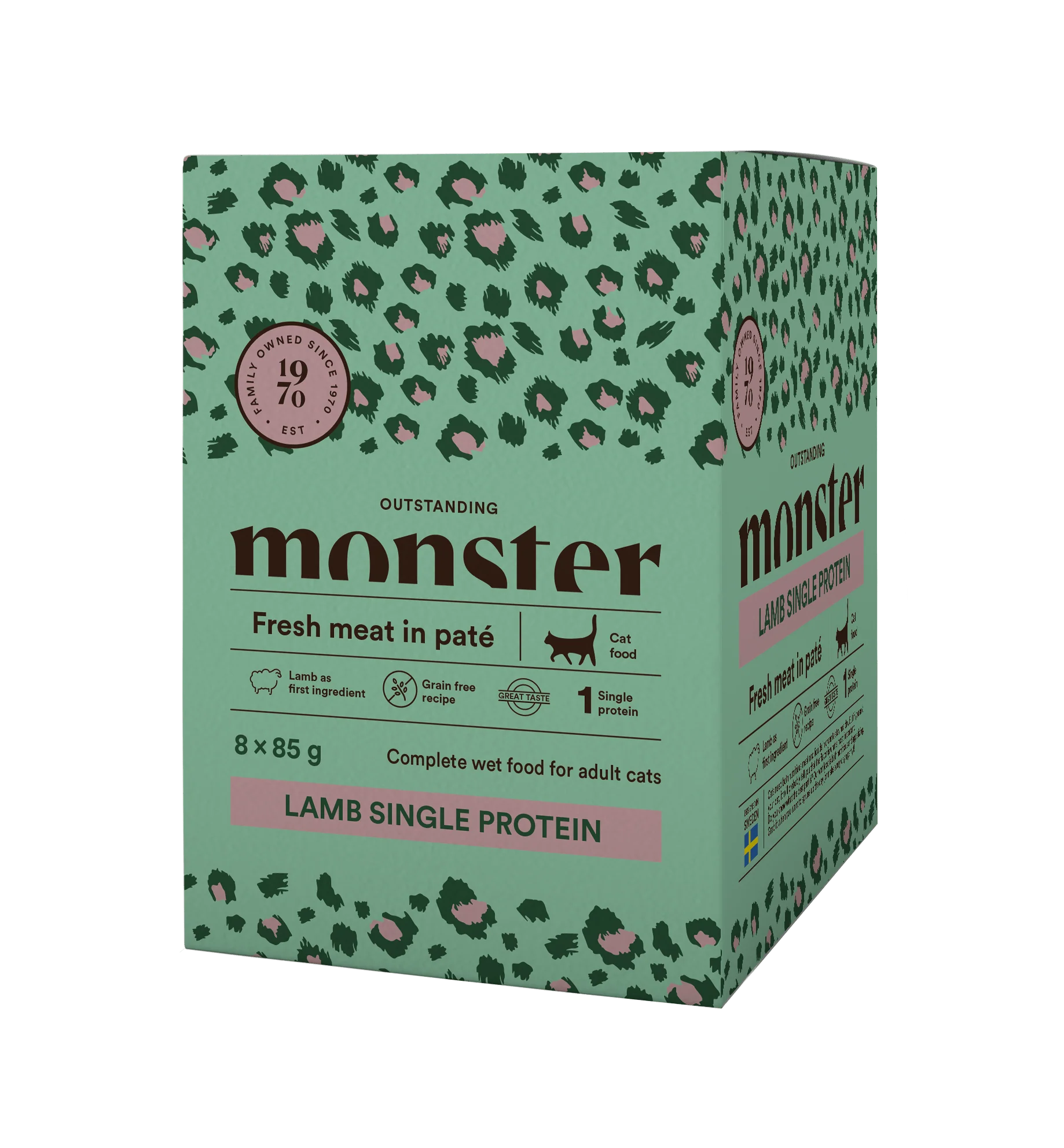 Monster Cat Pouches Adult Lamb