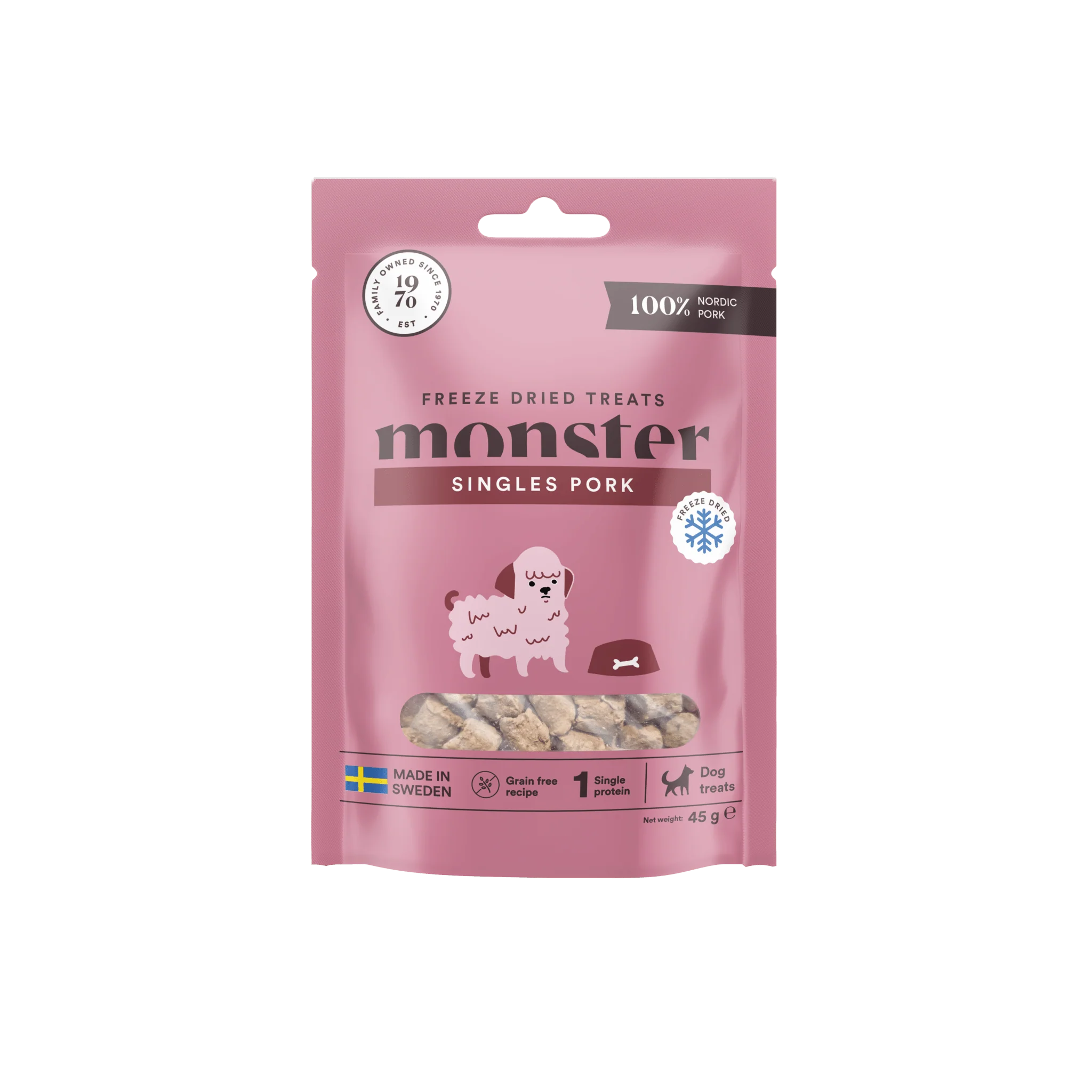 Monster Dog Treats Freeze Dried Pork