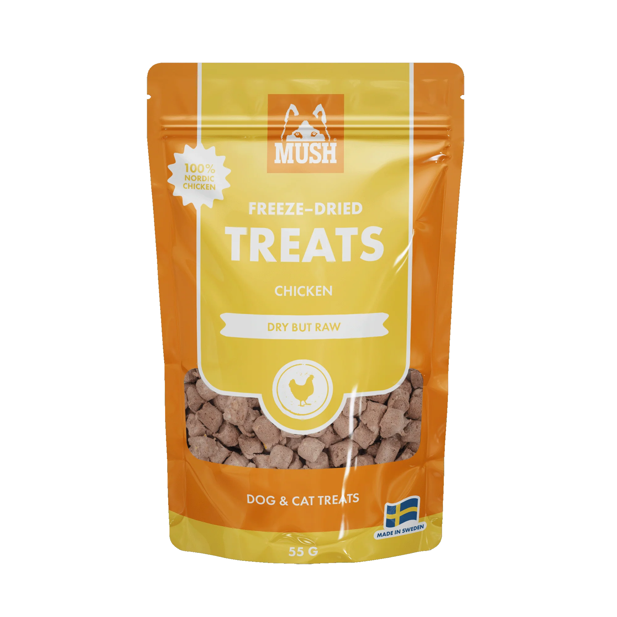 MUSH Treats Frystorkat Kyckling