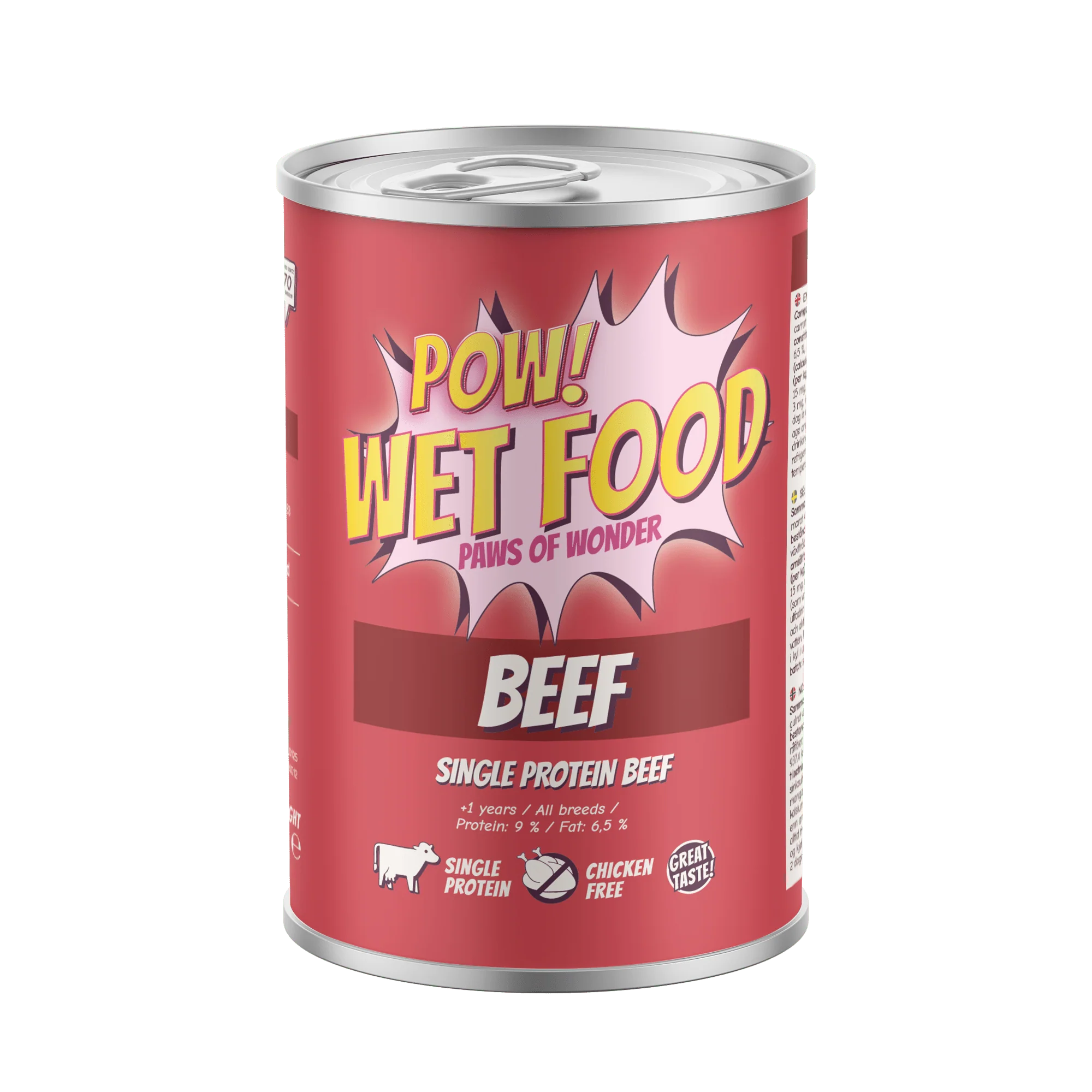 POW! Dog Adult Beef Can