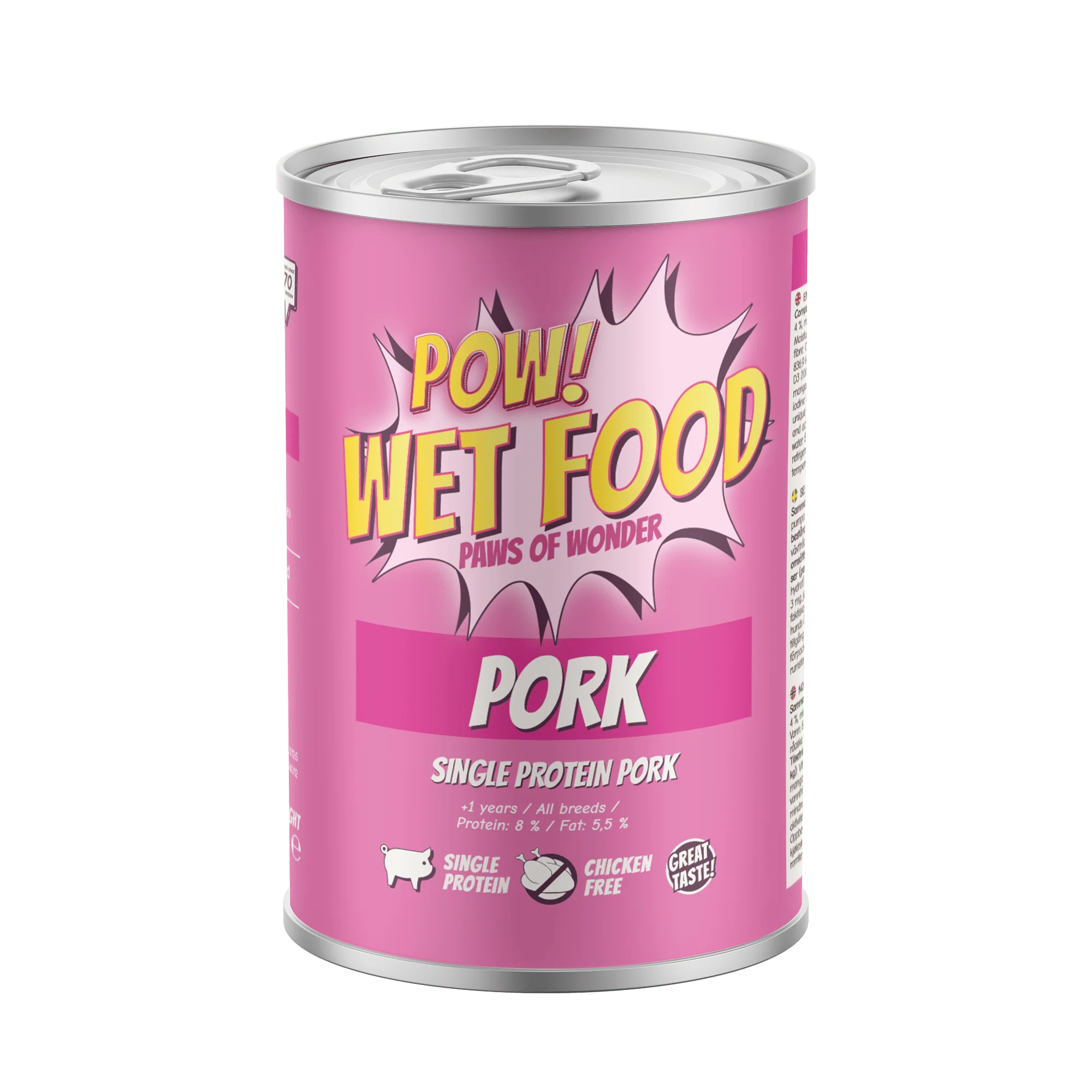 POW! Dog Adult Pork Can