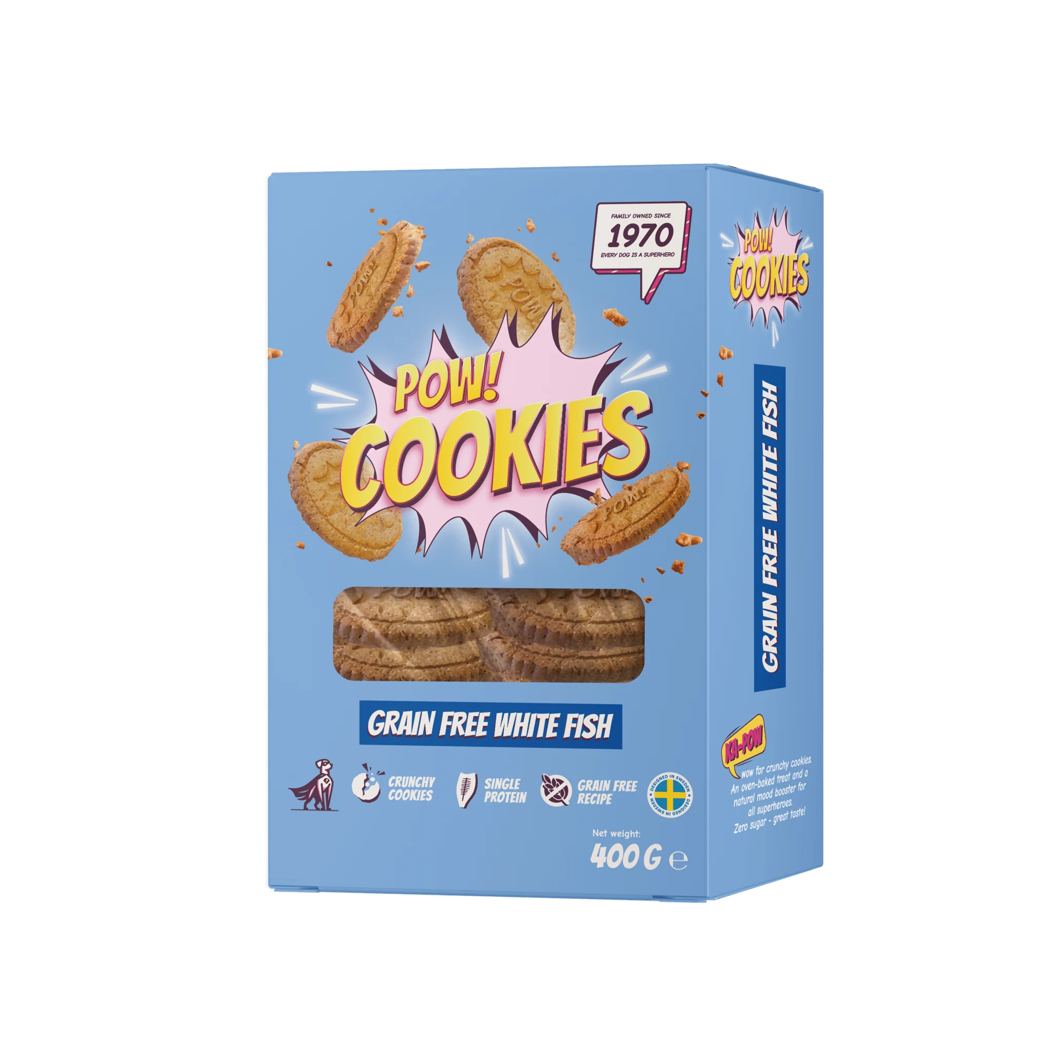 POW! Dog Cookie Grain Free Whitefish
