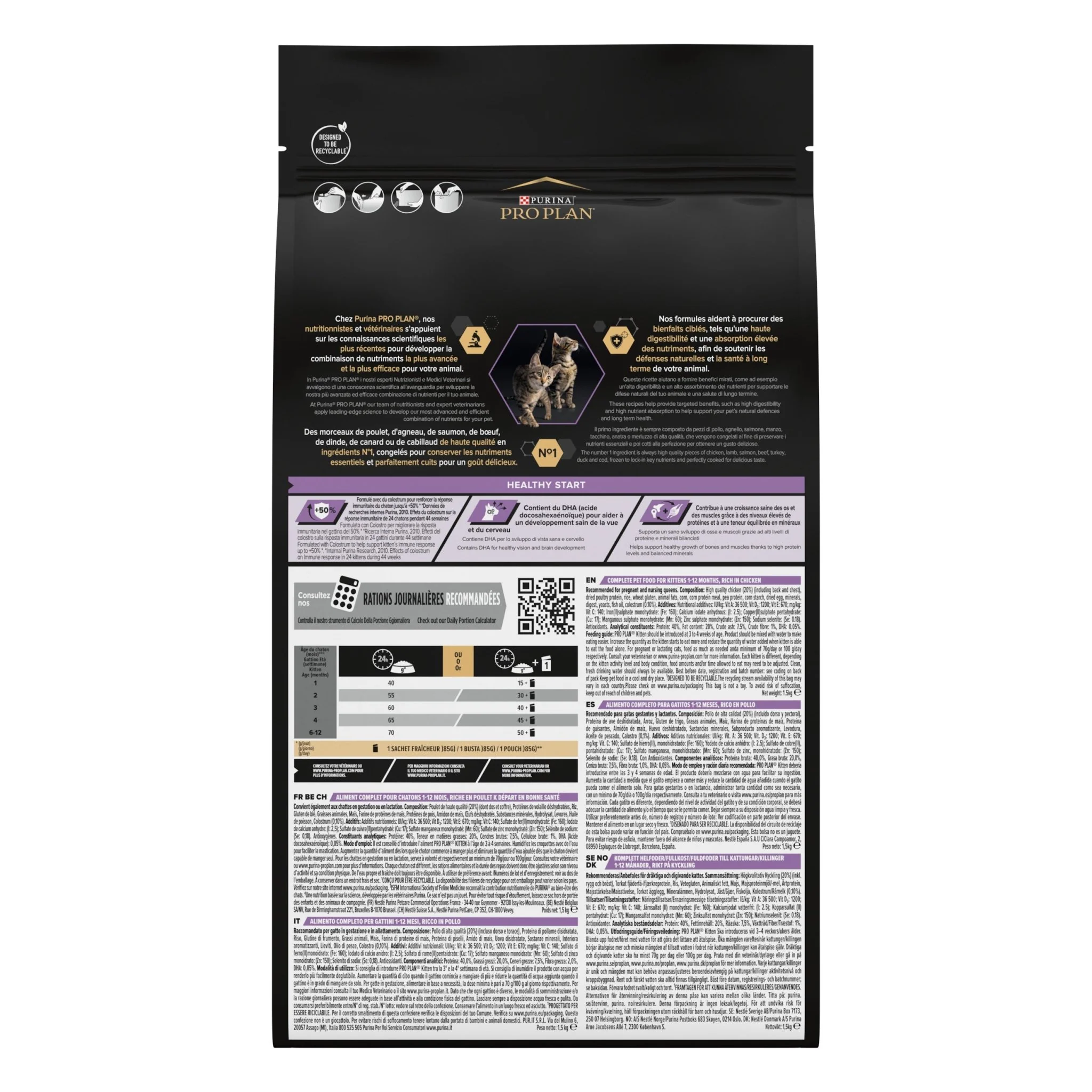 PURINA PRO PLAN Kitten 1–12 månader HEALTHY START Rikt på kyckling - Image 7