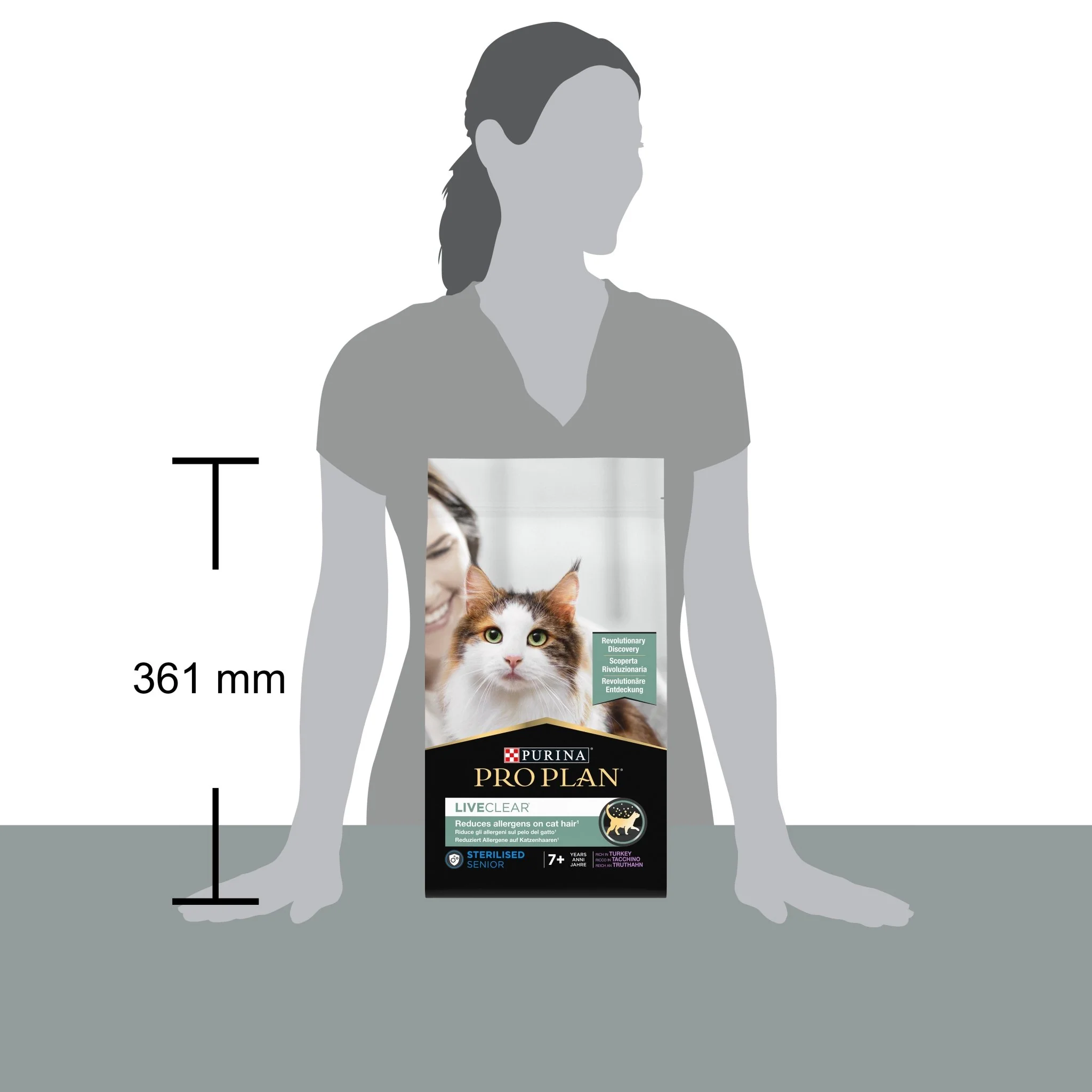 PURINA PRO PLAN LIVECLEAR Sterilised Senior 7+ years Rikt på kalkon - Image 3