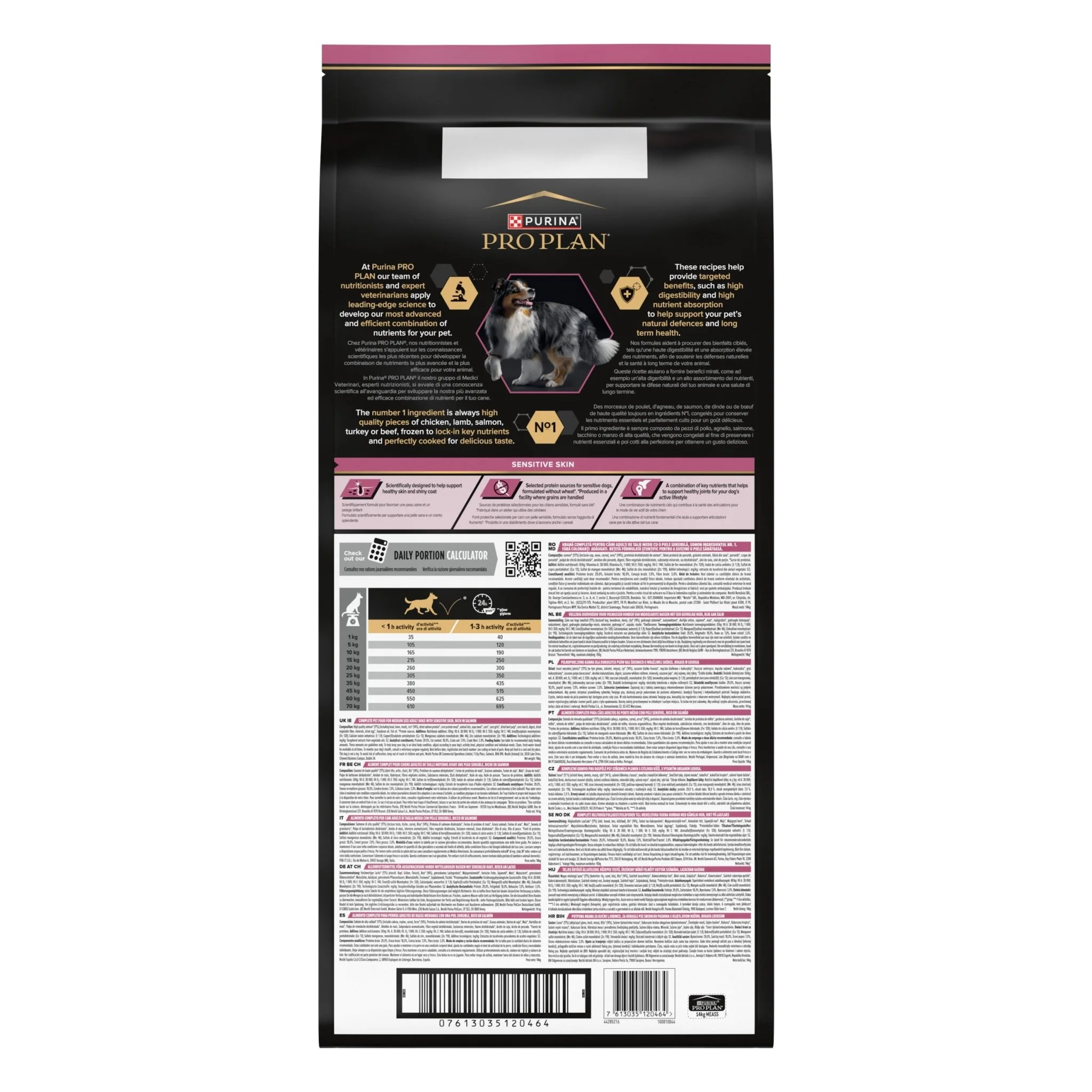 PURINA PRO PLAN Medium Adult Dog Sensitive Skin Rikt på lax - Image 5