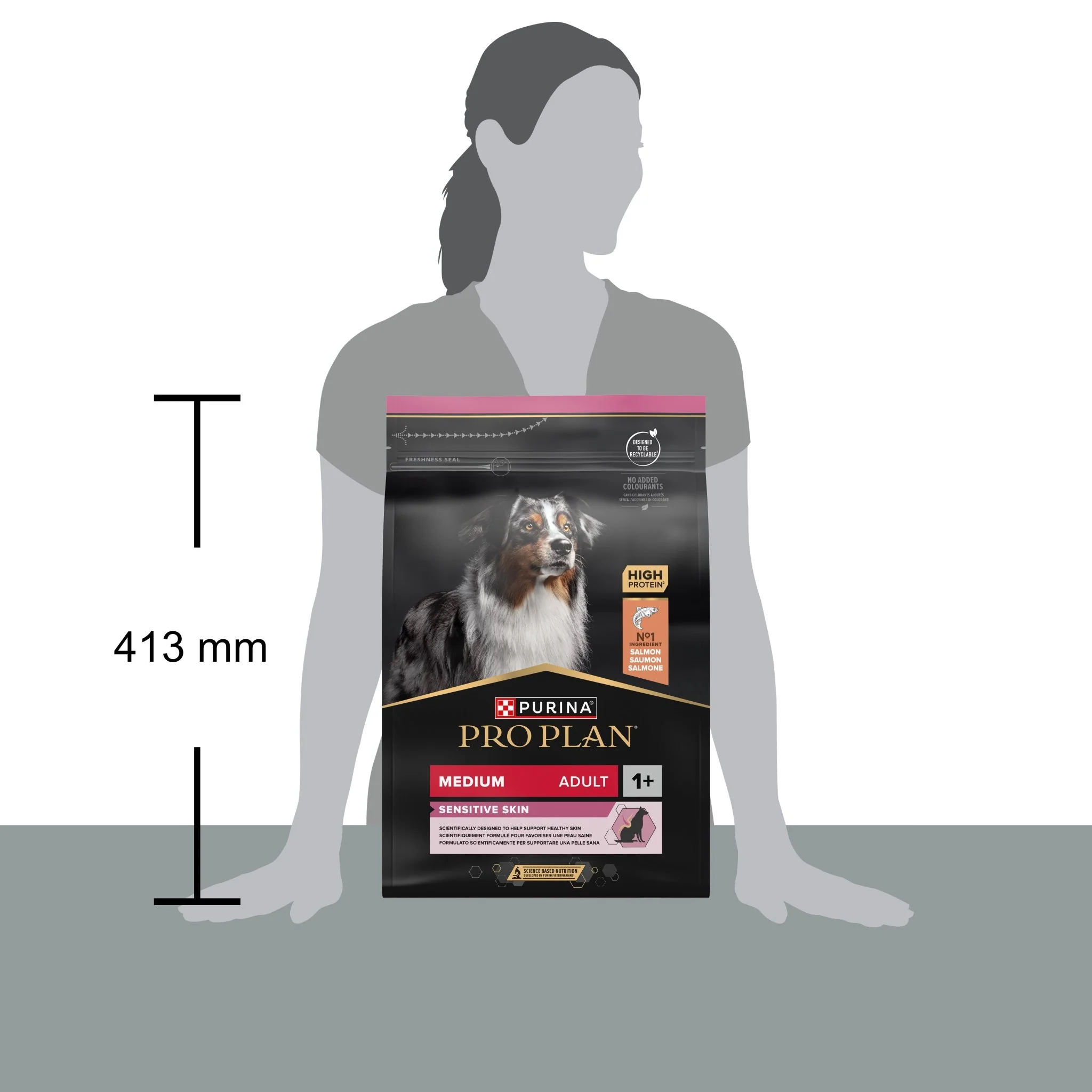 PURINA PRO PLAN Medium Adult Dog Sensitive Skin Rikt på lax - Image 7