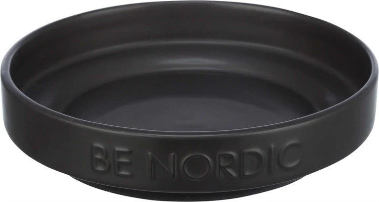 Trixie Be Nordic Skål Låg Keramik & Gummi Svart